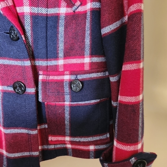 AMERICAN Eagle Double Breasted Wool Jacket Size Medium - Picture 8 of 15